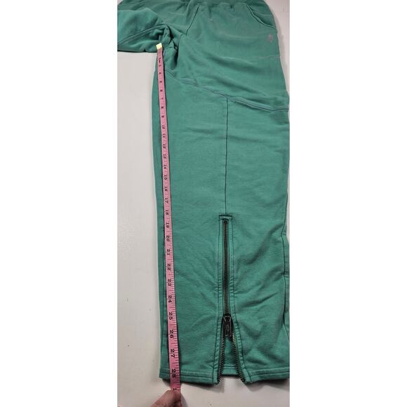 Free people movement sz S sea green ankle zip high waisted pocket joggers comfy - Picture 7 of 10